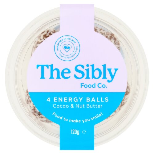 The Sibly Food Co. 4 Cacao & Nut Butter Energy Balls 120g