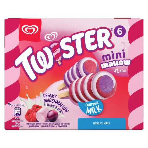 Twister Mini Mallow Ice Cream Lollies 6 x 50ml