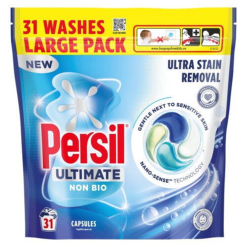 Persil Ultimate Non Bio Ultra Stain Removal Laundry Capsules 31 washes