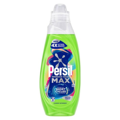 Persil Wonder Wash MAX Active Clean Bio Liquid Detergent 837 ml (31 washes)