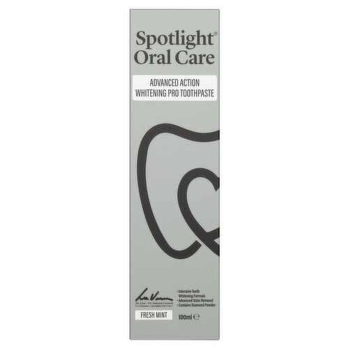 Spotlight Oral Care Fresh Mint Advanced Action Whitening Pro Toothpaste 100ml