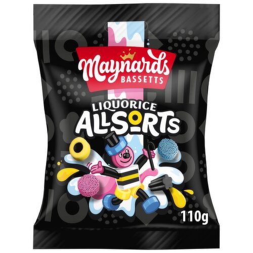 Maynards Bassetts Liquorice Allsorts Candy 110g