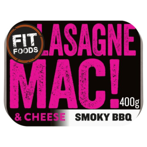 Fit Foods Lasagne Mac! & Cheese Smoky BBQ 400g