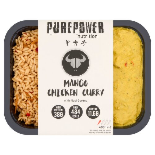 PUREPOWER Nutrition Mango Chicken Curry with Nasi Goreng 400g