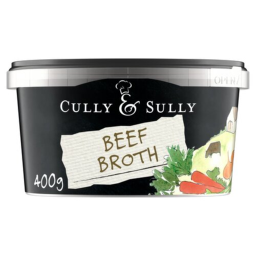 Cully & Sully Warming Beef Broth 400g