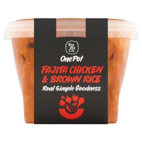 Big Pot Co. One Pot Fajita Chicken & Brown Rice 400g