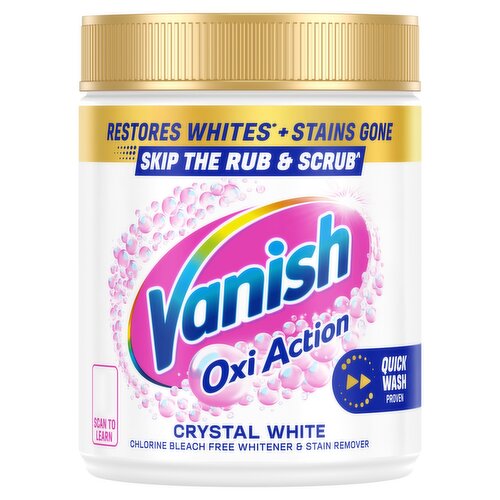 Vanish Gold Crystal White Oxi Action Stain Remover Powder 450g