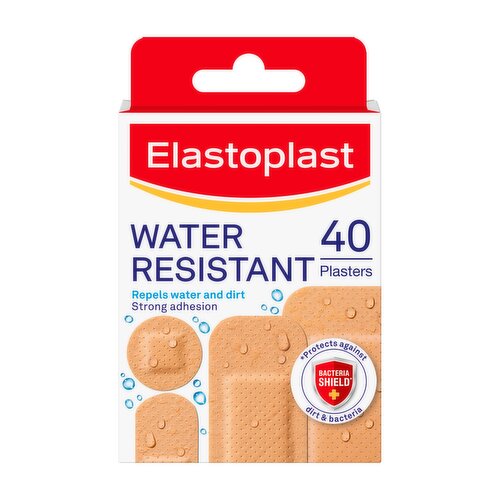 Elastoplast Water Resistant Plastic Plasters (40 Pcs)
