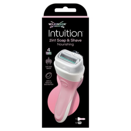 Wilkinson Sword Intuition 2in1 Soap & Shave Nourishing Women's razor + 1 Blade Refill