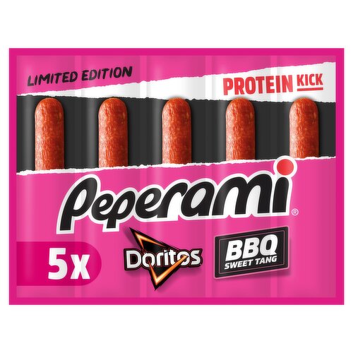 Peperami Limited Edition Doritos BBQ Sweet Tang Flavour 100g (5 x 20g)