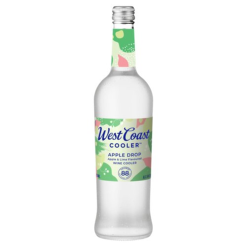 West Coast Cooler Apple Drop Apple & Lime Flavoured Wine Cooler 750ml