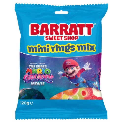 Barratt Sweet Shop Mini Rings Mix 120g