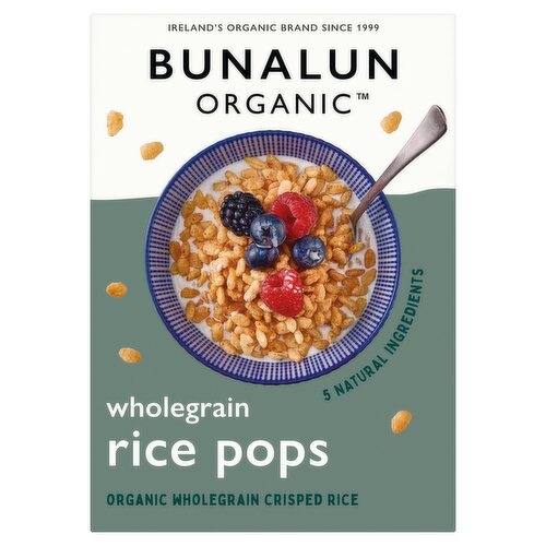 Bunalun Organic Wholegrain Rice Pops 350g