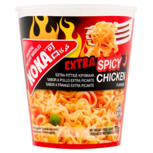 Koka Oriental Instant Noodles Extra Spicy Chicken Flavour 70g