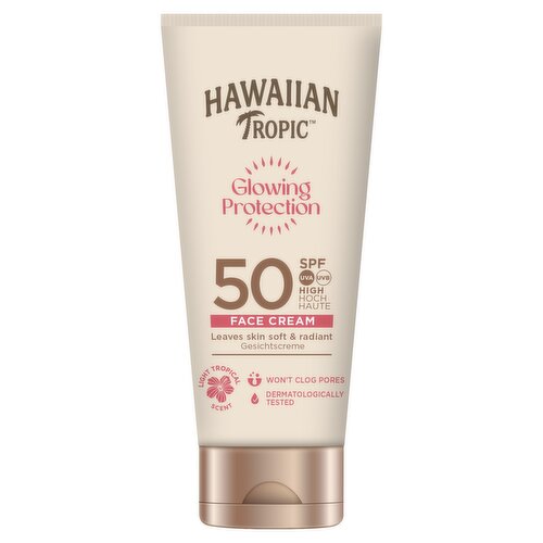 Hawaiian Tropic Glowing Protection 50 SPF Face Cream 50ml