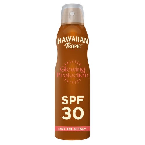 Hawaiian Tropic Glowing Protection Sunscreen Spray SPF 30 180ml