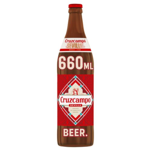Cruzcampo Sevilla Beer Bottle 660ml