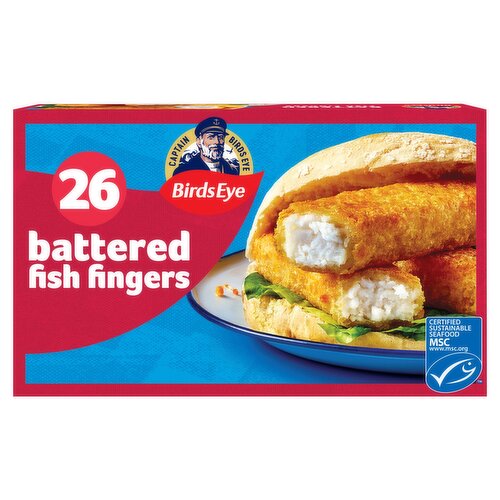 Birds Eye 26 Crispy Battered Fish Fingers 728g