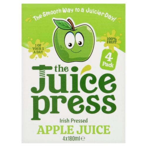The Juice Press Irish Pressed Apple Juice 4 x 180ml