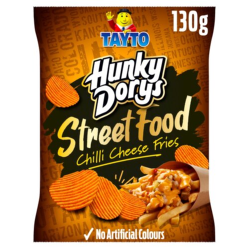Tayto Hunky Dorys Street Food Chilli Cheese Fries Style Flavour 130g