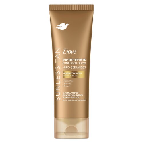 Dove Summer Revived Sunkissed Glow Medium to Dark Gradual Tan Lotion 200 ml