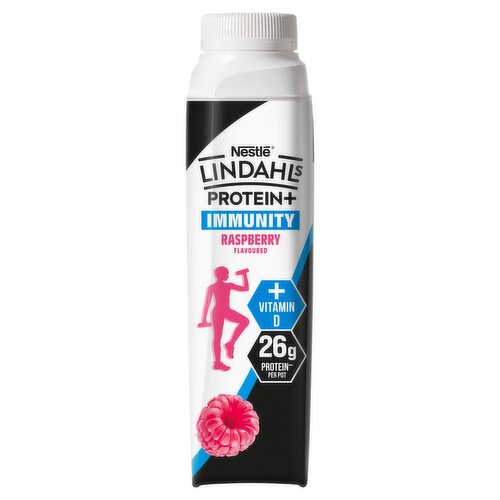 Lindahls Protein+ Immunity Raspberry Flavoured 330ml