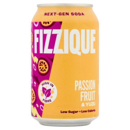 FIZZIQUE Passion Fruit & Yuzu Next-Gen Soda 330ml
