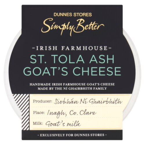 Dunnes Stores Simply Better St. Tola Ash Goat's Cheese 120g