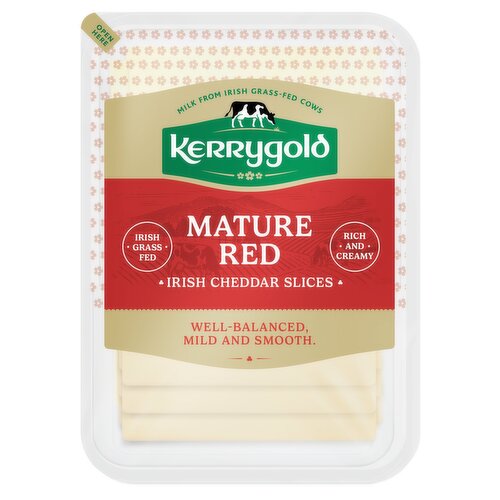 Kerrygold Mature Red Irish Cheddar Slices 180g