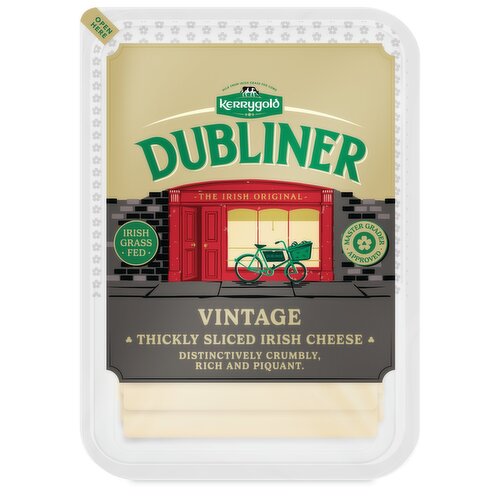 Kerrygold Dubliner Vintage White Irish Cheese Slices 175g
