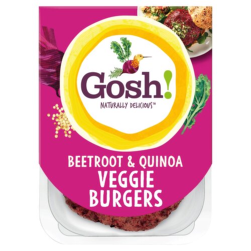 Gosh! Beetroot & Quinoa Veggie Burgers 220g