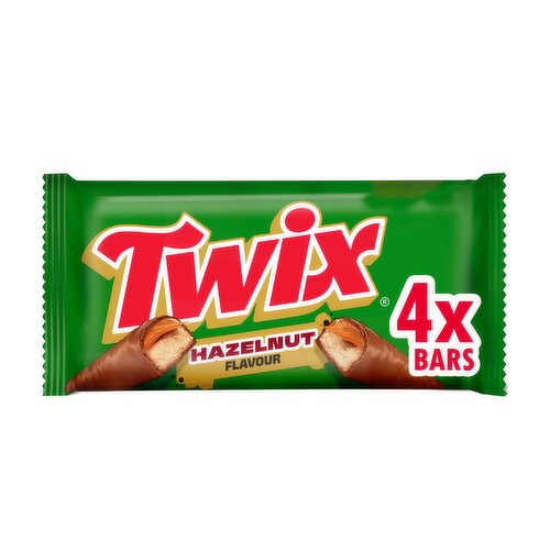Twix Hazelnut Multipack Chocolate Bars 4 x 46g

