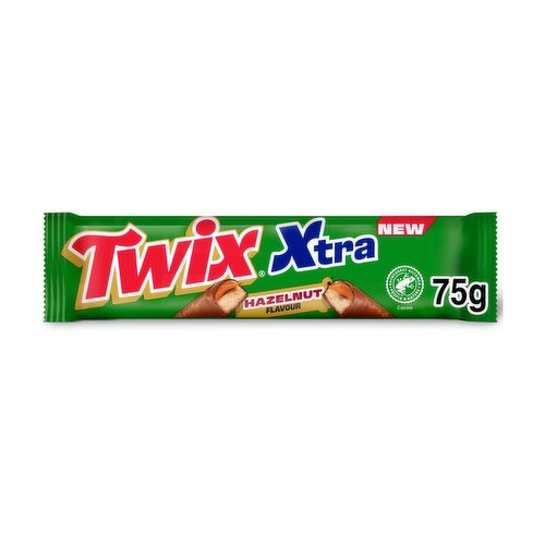 Twix Xtra Hazelnut Milk Chocolate Bar 75g
