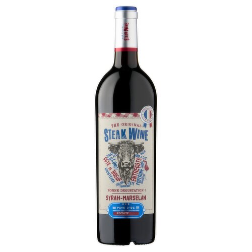 The Original Steak Wine Syrah-Marselan 75cl