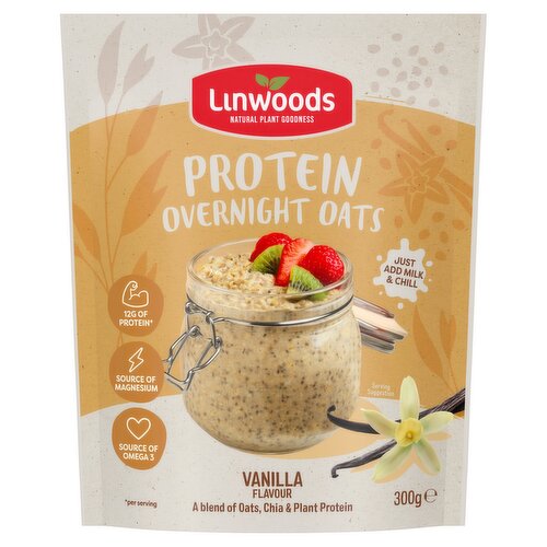 Linwoods Protein Overnight Oats Vanilla Flavour 300g