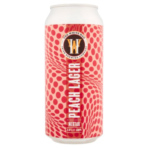 The White Hag Irish Brewing Company Nektar Peach Lager 440ml