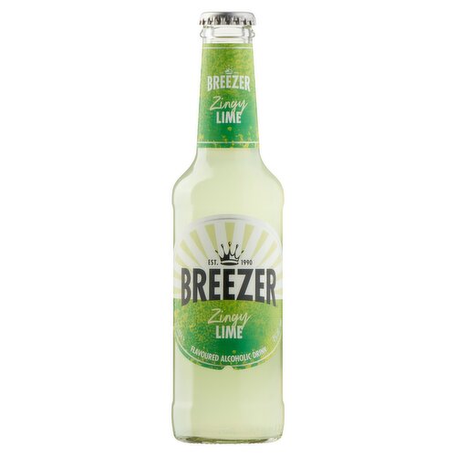 Breezer Zingy Lime Flavoured Alcoholic Drink 275ml