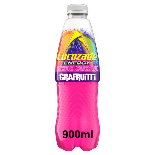 Lucozade Energy Zero Sugar Drink Grafruitti 900ml