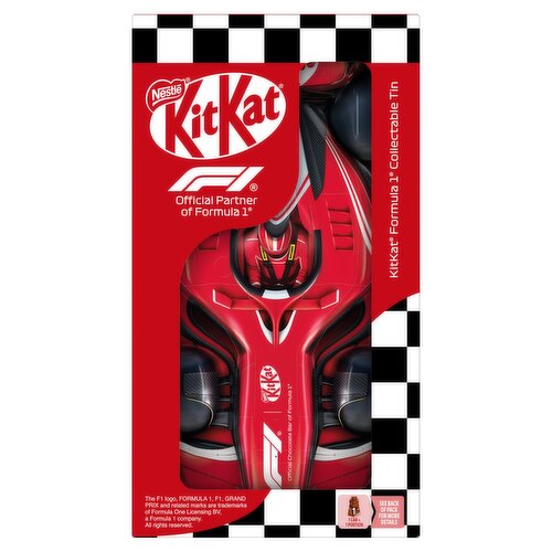 KitKat F1 Milk Chocolate Collectable Tin Car 132g