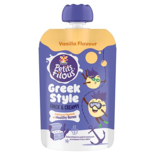 Yoplait Petits Filous Vanilla Flavour Greek Style 85g