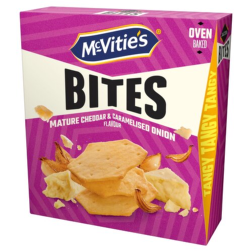 McVitie's Bites Mature Cheddar & Caramelised Onion Flavour 125g
