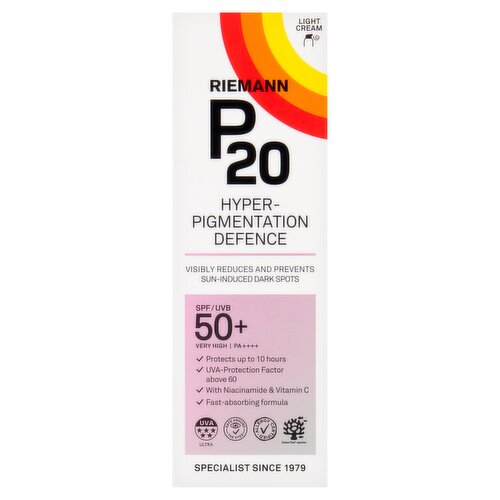 Riemann P20 Hyper-Pigmentation Defence SPF/UVB 50+ 50g