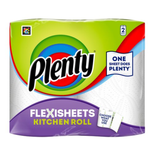 Plenty Flexisheets Kitchen Roll 2 Rolls
