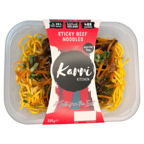 Karri Kitchen Sticky Beef Noodles 385g