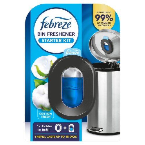 Febreze Bin Freshener Starter Kit, Cotton Fresh 4.88ml