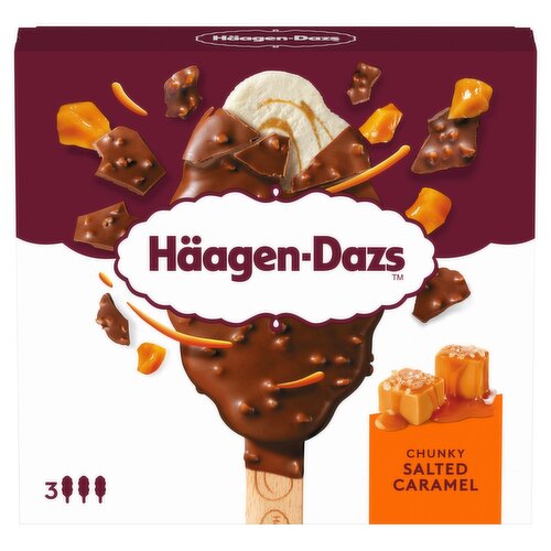 Häagen-Dazs Chunky Salted Caramel Ice Cream Bars 204g