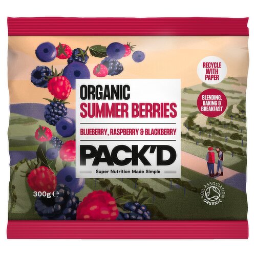 Pack'd Organic Summer Berries 300g