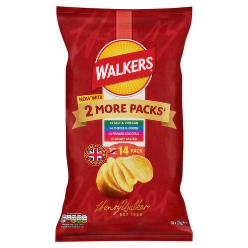 Walkers Classic Variety Multipack Crisps 14x25g