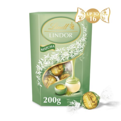 Lindt Lindor Matcha White Chocolate Truffles Box 200g
