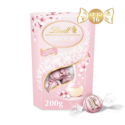Lindt Lindor Cherry Blossom White Chocolate Truffes Box 200g